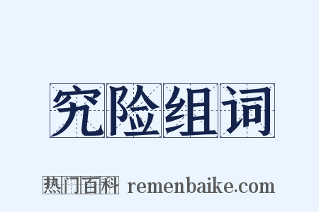 究险组词是什么意思的图片